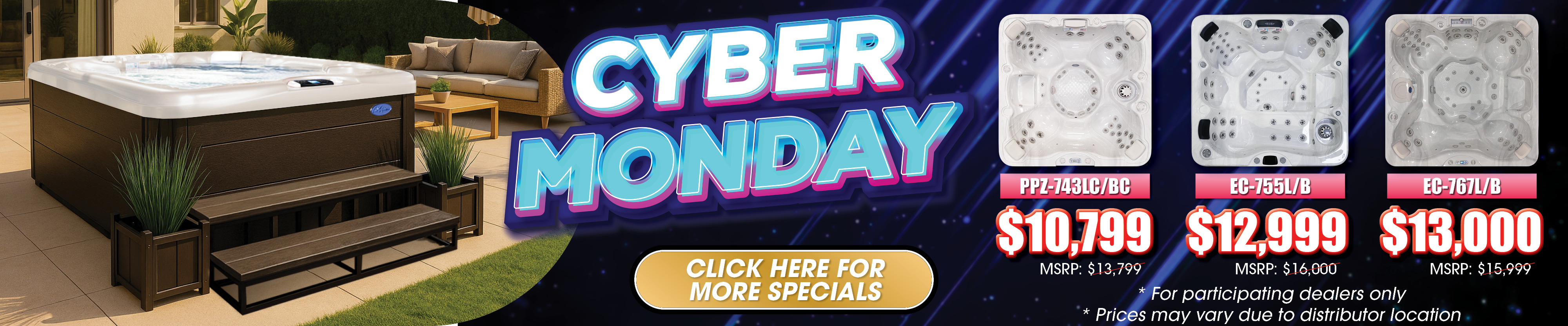 Calspas hot tub being used in a family setting - Bradenton